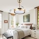 preview thumbnail 55 of 71, Bella Depot 36" Modern Retractable Ceiling Fan with Dimmable Led Light, Remote and APP Control 6-Speed Reversible DC Motor