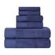 preview thumbnail 11 of 39, Turkish Cotton 6 Piece Herringbone Solid Towel Set by Superior