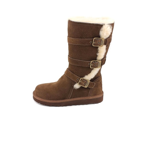 Shop Ugg Australia Maddi Youth Round Toe Suede Brown Winter Boot