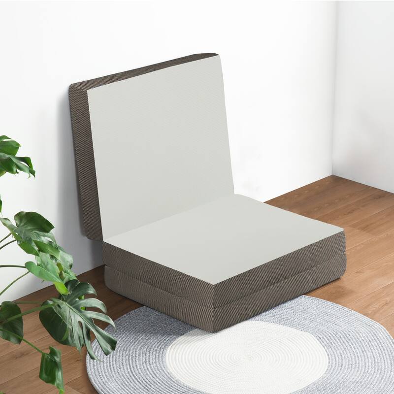ONETAN,Folding Mattress, 3" & 4" Gel Memory Foam Portable Tri-fold Mattress