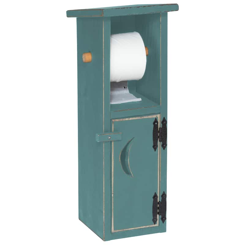 Farmhouse Toilet Paper Holder - Sea Foam Green