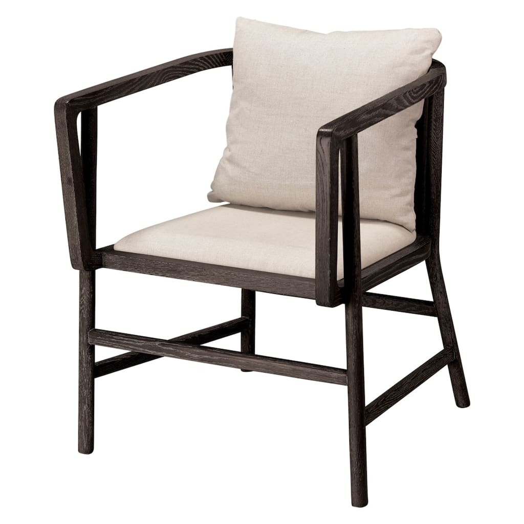 Alden Decor Riley Slatted Wood Arm Chair