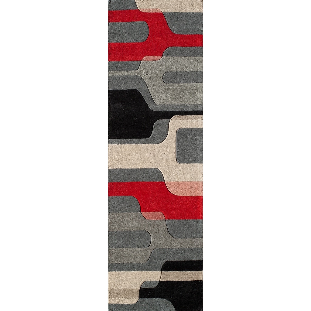 Momeni Delhi Hand Tufted Wool Abstract Area Rug