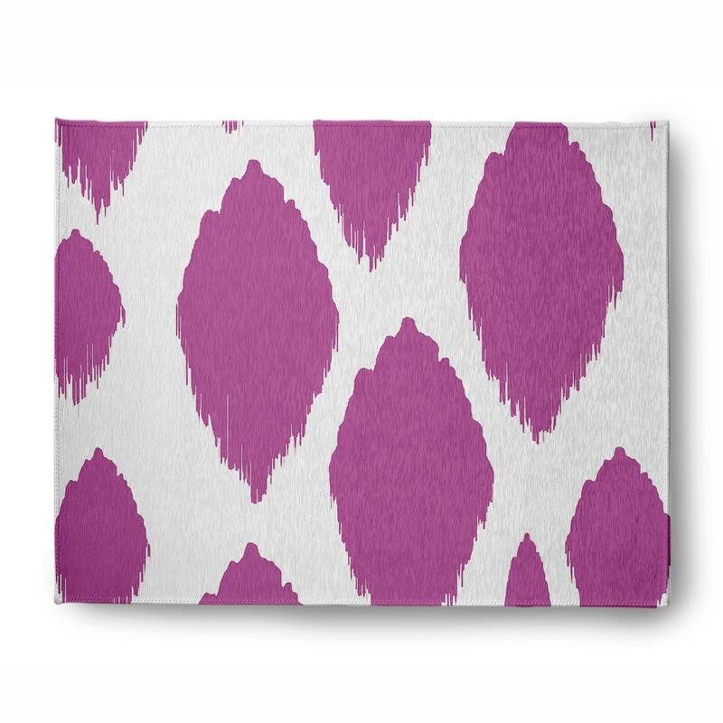 Web of Ikat Soft Chenille Rug - 8' x 10' - Purple
