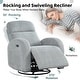 preview thumbnail 45 of 54, Power Swivel Rocker Glider Nursery Recliner with USB Port Set of 2