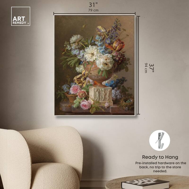 Alabaster Vase 1783 Canvas by Art Remedy
