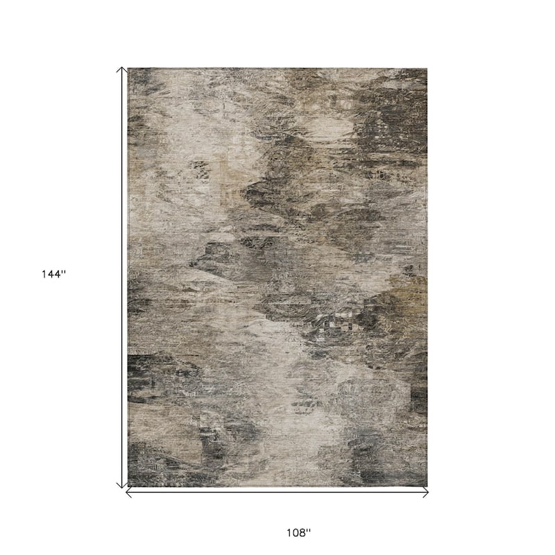 HomeRoots Abstract Transitional Rectangle Outdoor Rug