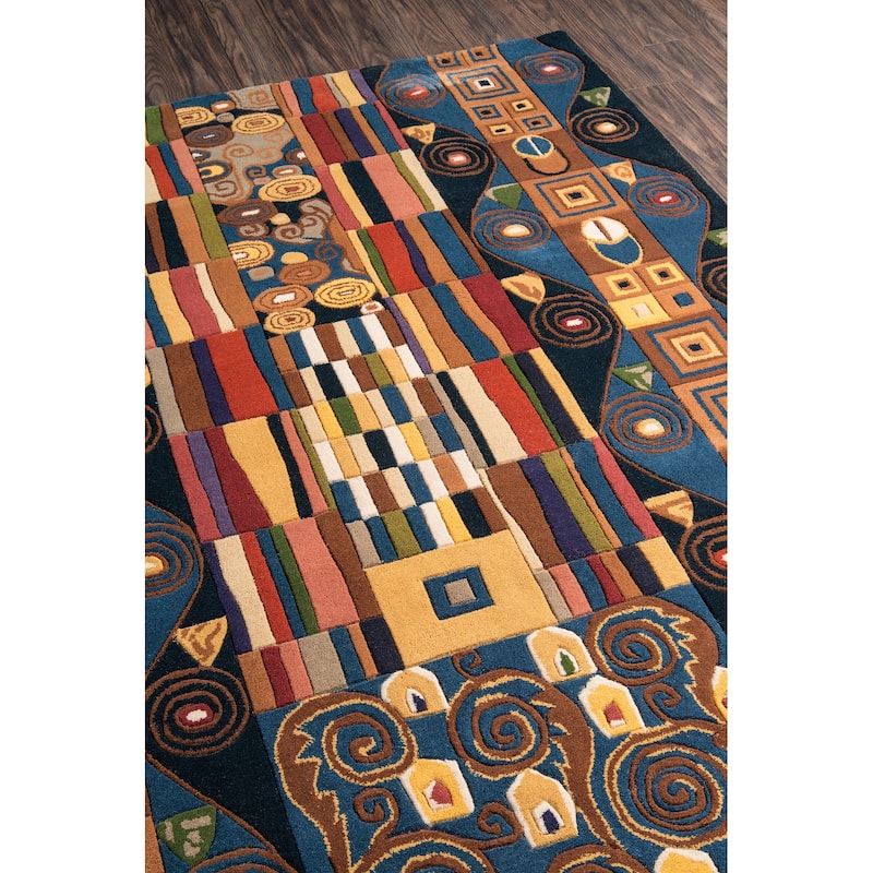 Momeni New Wave Hand Tufted Wool Contemporary Abstract Area Rug