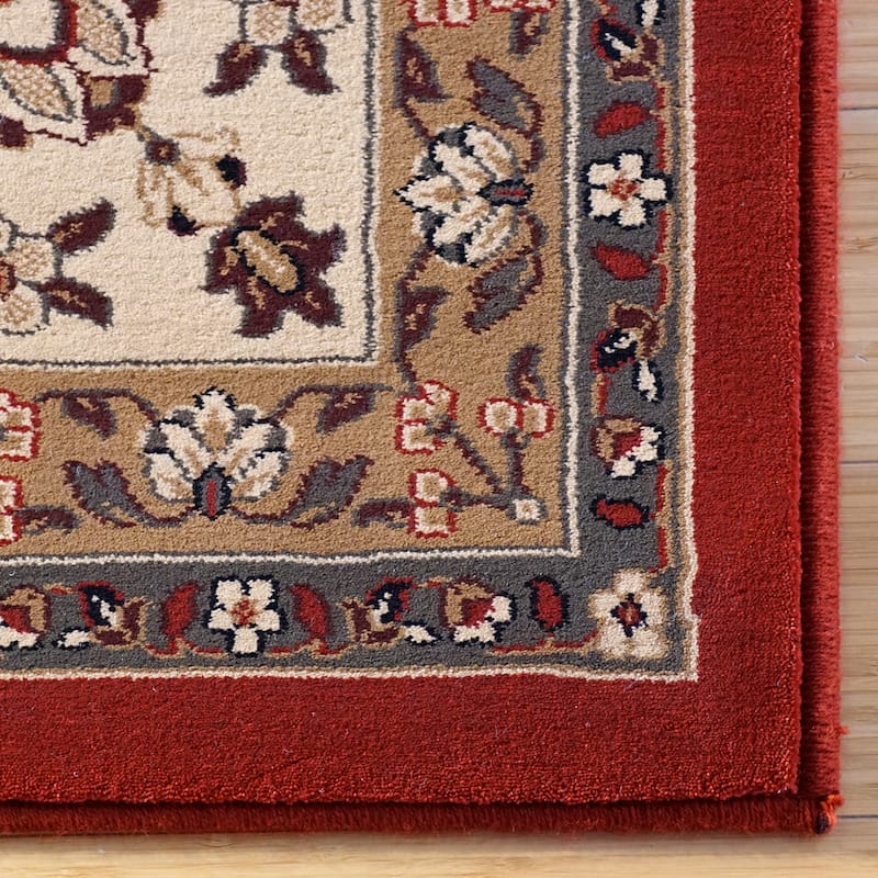 Gertmenian Majestic Manchester Traditional Border Oriental Red Area Rug - 2' 2" x 9'