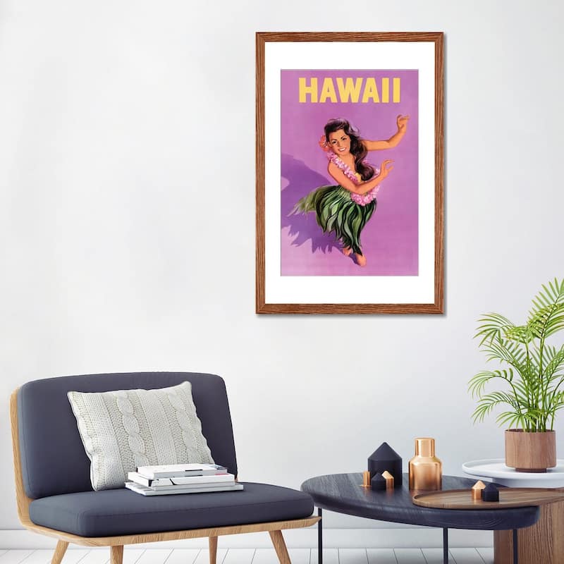 iCanvas "Hawaiian Hula Girl Vintage Travel Poster" by Piddix