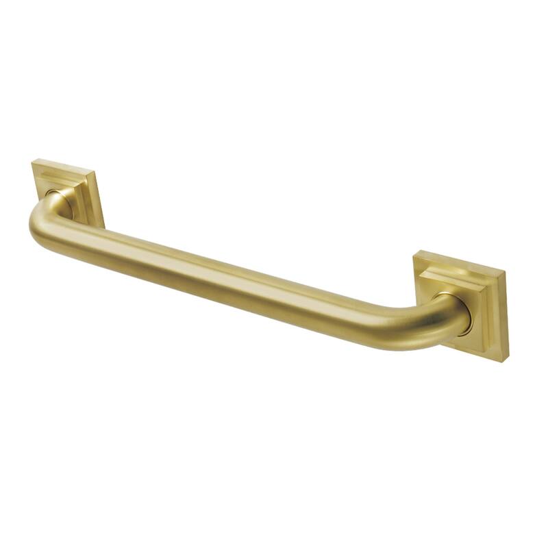 Claremont 16-Inch x 1-1/4-Inch O.D Grab Bar - Brushed Brass