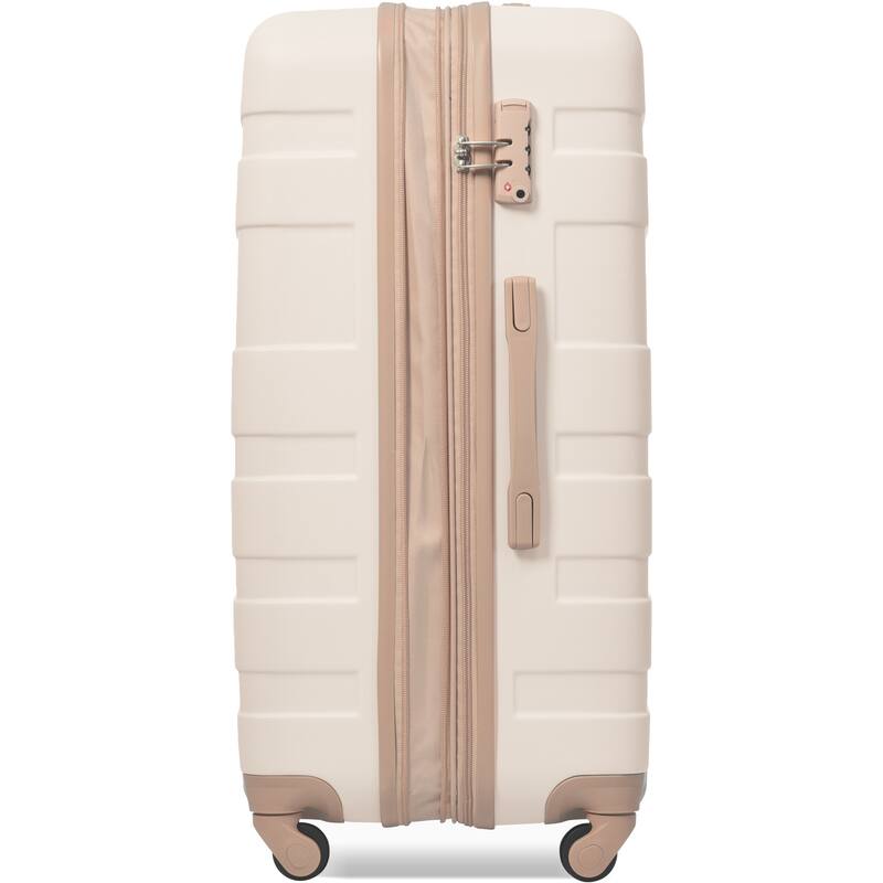 3-Piece Luggage Sets Expandable ABS Hardshell Luggage Hardside Lightweight Durable Suitcase sets with Spinner Wheels & TSA Lock
