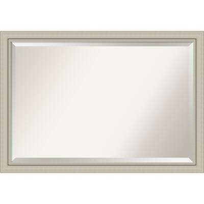Wall Mirror Extra Large, Romano Narrow Silver 40 x 28-inch - extra large - 40 x 28-inch