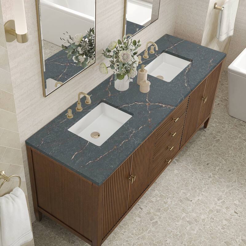 James Martin Vanities 485-V72-FPBL Myrrin 72" Free Standing Double