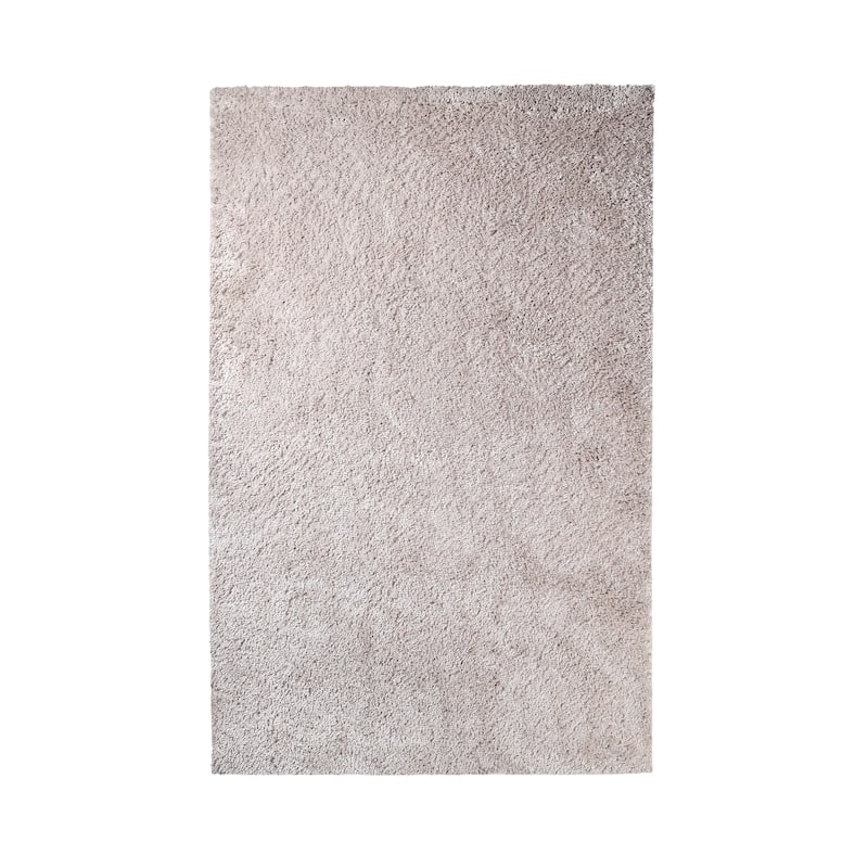Superior Plush Shag Fuzzy Modern Solid Indoor Area Rug or Runner - 8' X 10' - Beige
