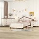 preview thumbnail 39 of 44, 3-Pieces Bedroom Sets, Platform Bed Frame with Nightstand & Storage Dresser, No Box Spring Needed, Easy Assembly Cream - Twin