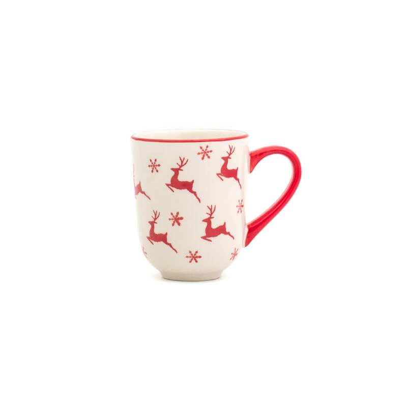 Euro Ceramica Winterfest 4 Piece 12 oz Mugs Set - 4 Piece