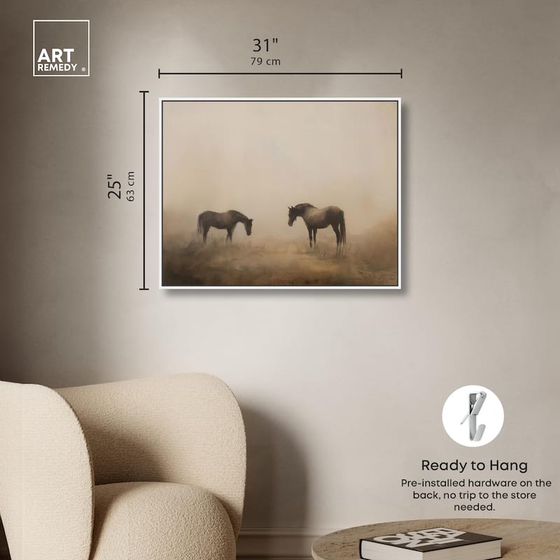 Equine Duo II Canvas by Art Remedy