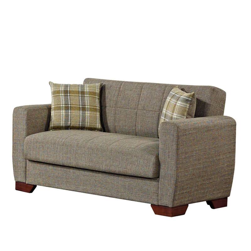 Collection Upholstered Convertible Loveseat With Storage