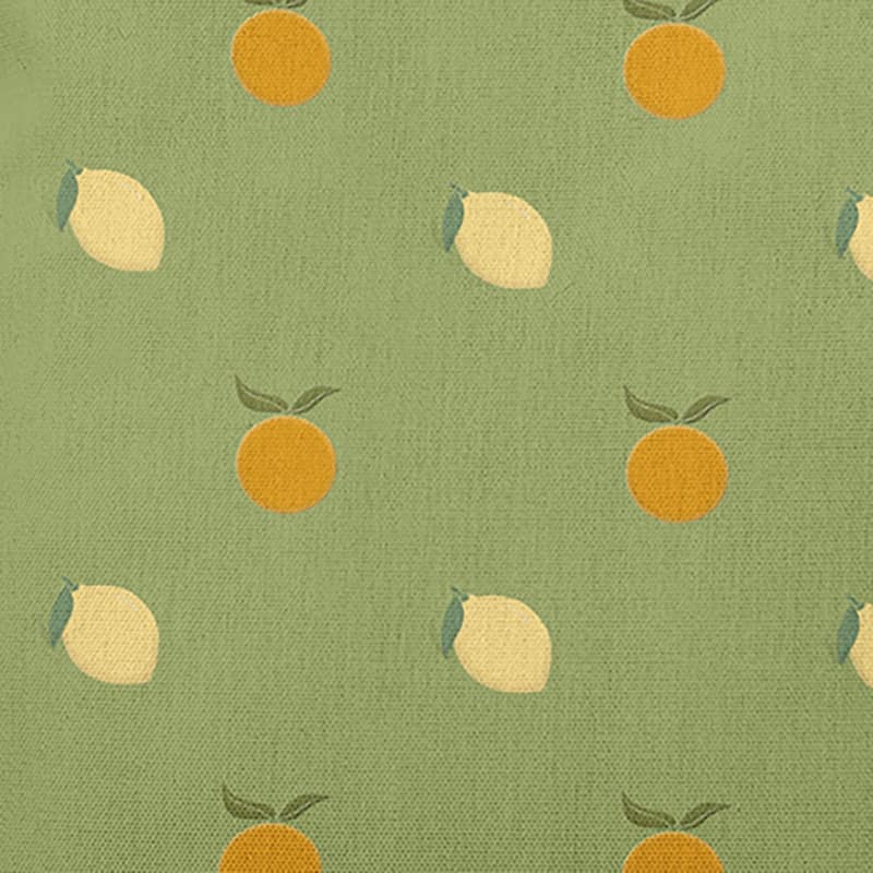 Oranges and Lemons Pattern Indoor/Outdoor Throw Pillow