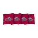 preview thumbnail 1 of 1, Rider University Broncos Red Cornhole Bags All-Weather Resin Filled