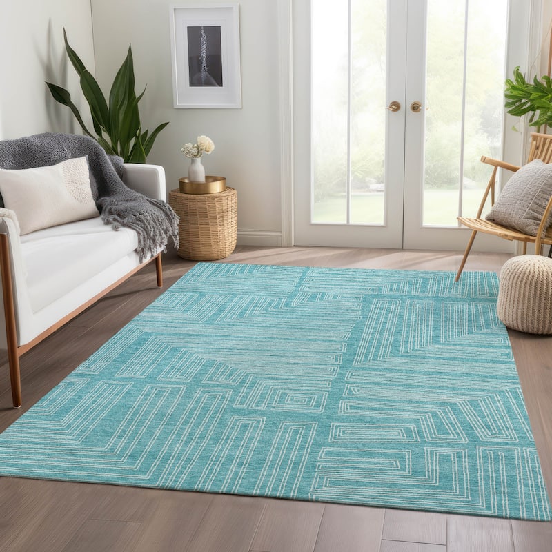 Premium Washable Super Soft Mid Century Modern Mayfield Rug