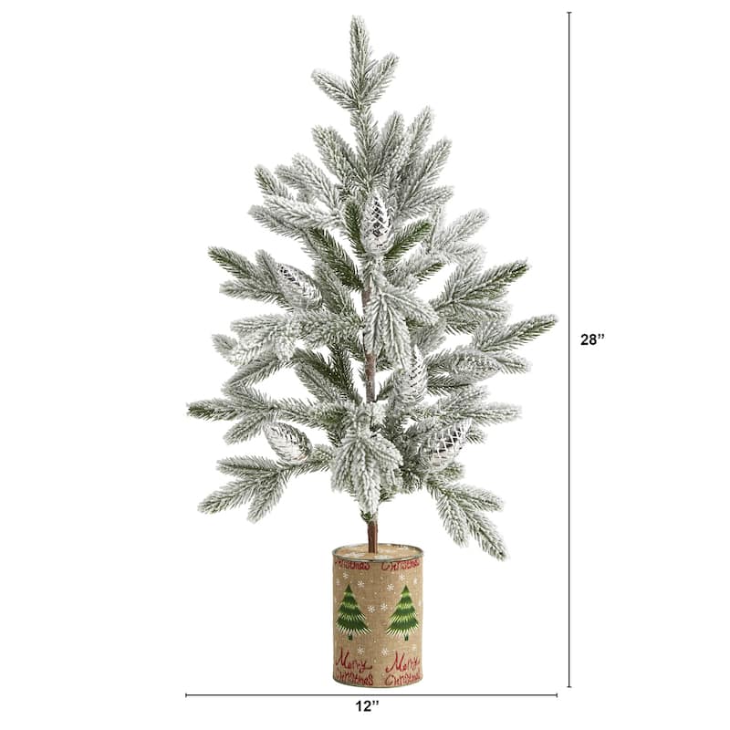 28 Inch Christmas Tree with Planter