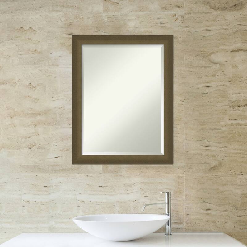 Blaine Narrow Beveled Framed Bathroom Vanity Wall Mirror