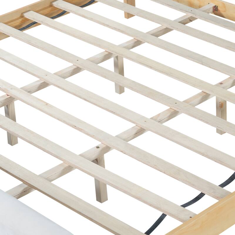 Christopher Knight Home - Mapleton Contemporary Wood Upholstered Panel Bed with Padded Headboard and Footboard