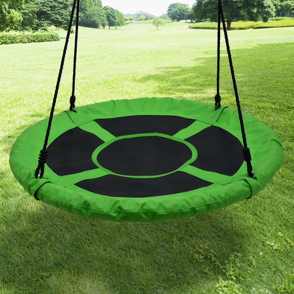 Detachable Swing Sets for Kids Playground Platform Saucer Swing Rope +  1Pair Hook