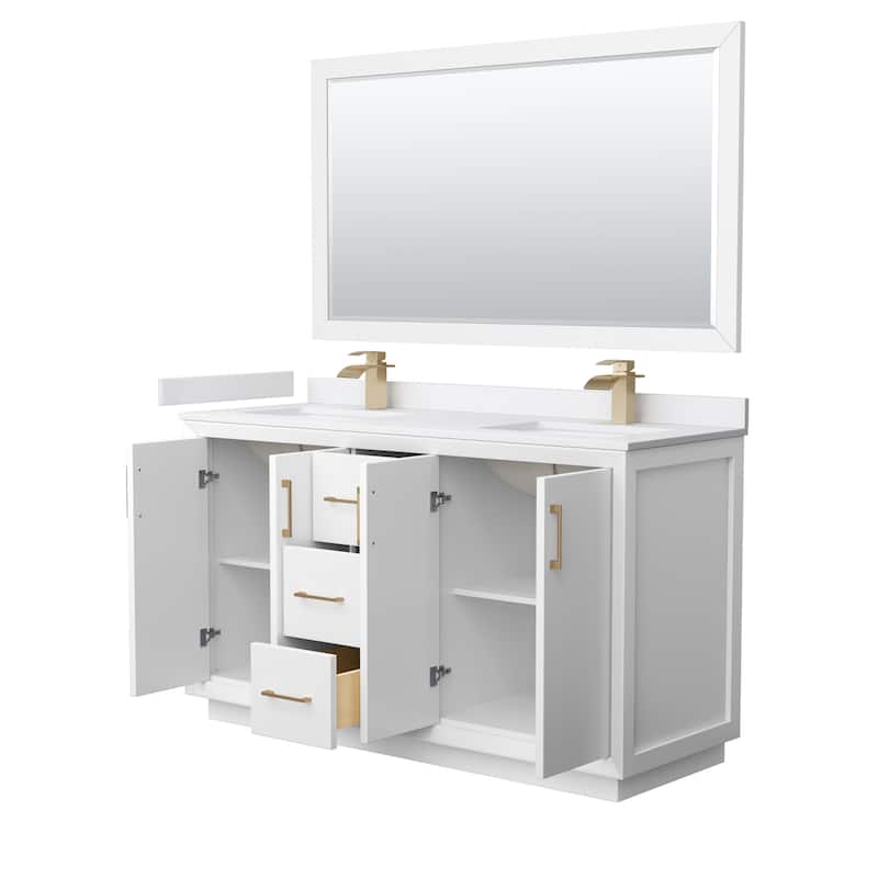 Wyndham Collection WCF414160D-VCA-UNSM58 Strada 60" Free Standing