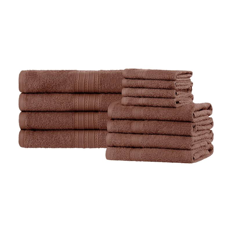 Superior Eco-Friendly Sustainable Cotton 12-Piece Bathroom Towel Set