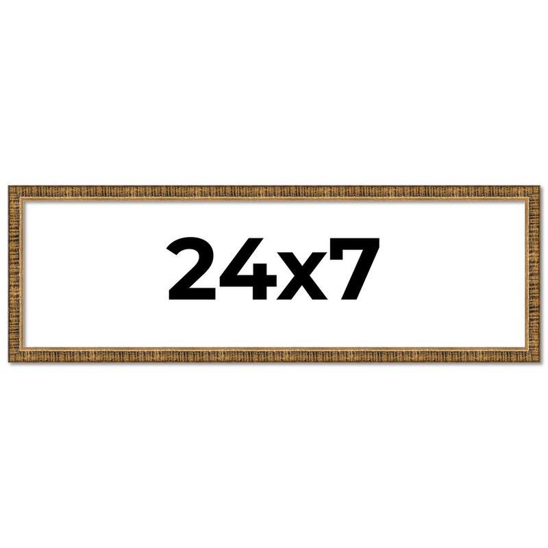 24x7 Frame Gold Solid Wood Picture Frame - Complete Modern Photo Frame