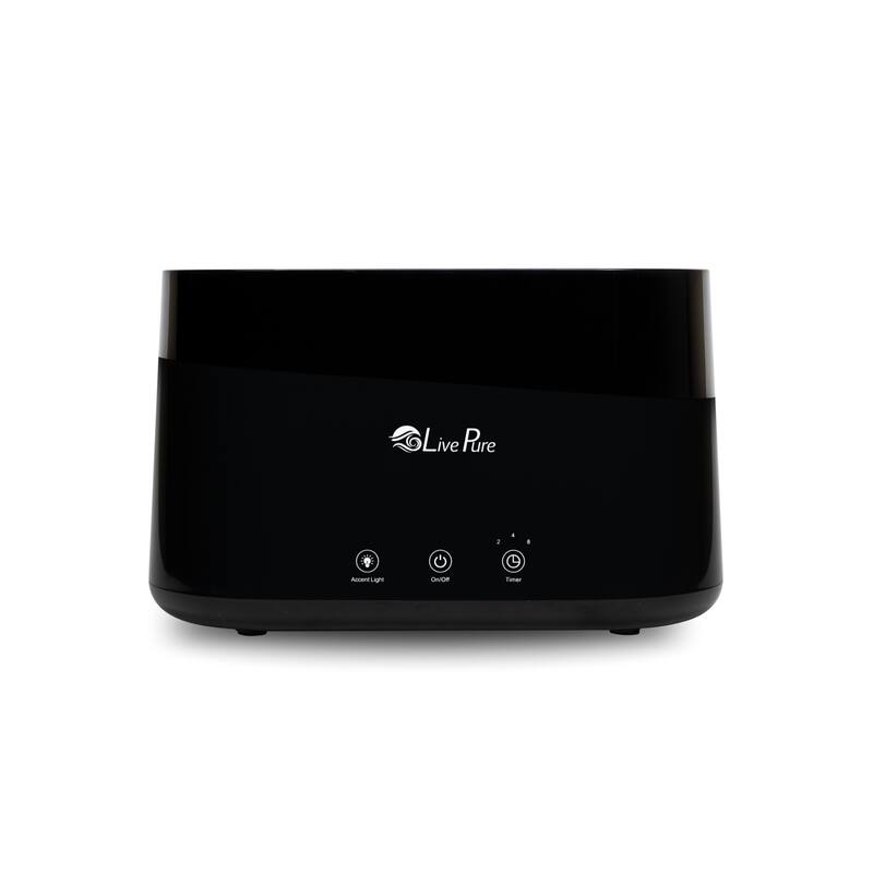 LivePure LP300HUM Aquaflame Ultrasonic Humidifier - Black