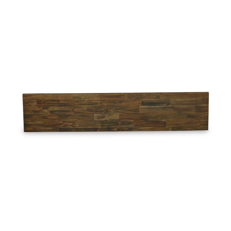East West Furniture X-Style Modern Dining Bench with Wooden Seat, 72x15x18 Inch, Multi-Color (Finish Options)