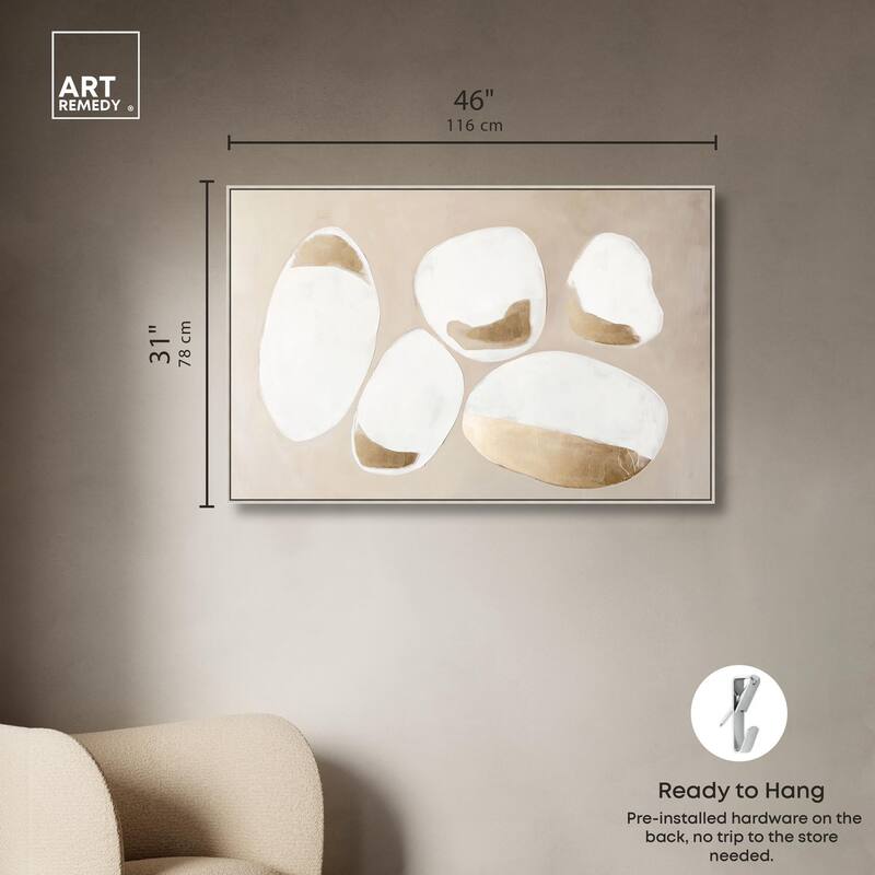 Gilded Cairn II Canvas by Art Remedy