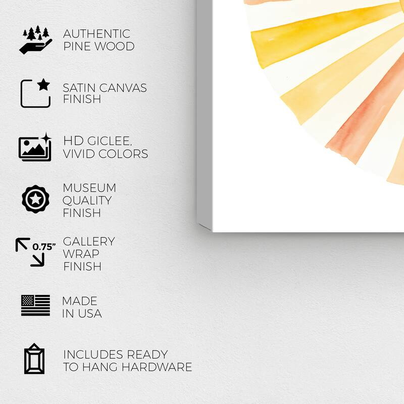 Wynwood Studio Canvas Astronomy and Space El Astro Rey Yellow and Modern & Contemporary Wall Art Canvas Print