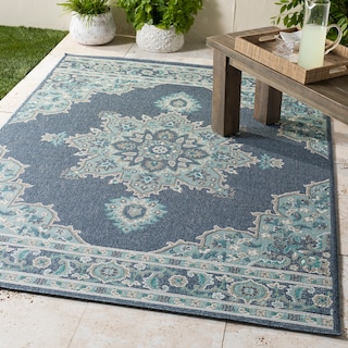 Livabliss Cesare Medallion Indoor/ Outdoor Area Rug