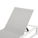 preview thumbnail 18 of 41, Modesta Outdoor Aluminum Mesh Chaise Lounge (Set of 2) by Christopher Knight Home - 77.00" W x 26.50" D x 10.50" H