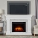 preview thumbnail 2 of 26, Real Flame Deland Electric Grand Fireplace in White 63"