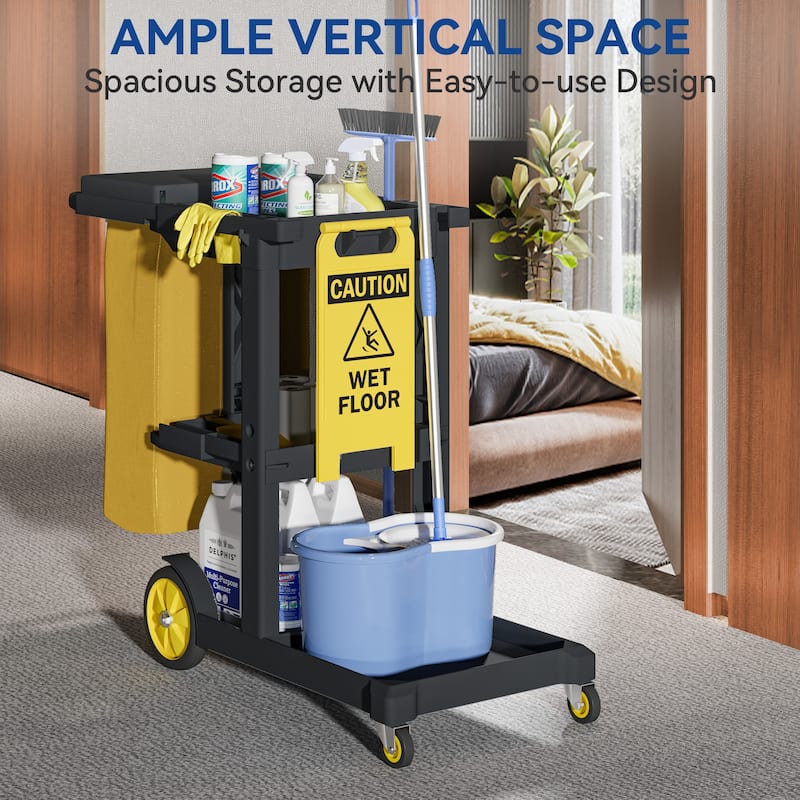 Moasis Cleaning Supplies Cart