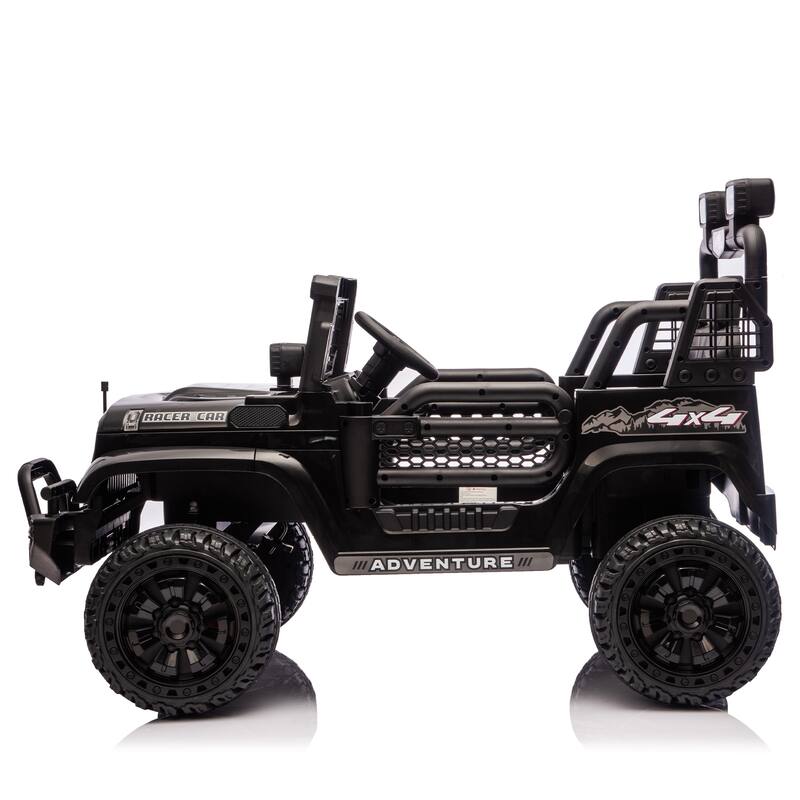 24V 100W*2 Two-seater Kids Ride On Car w/ RC - 3 Speed Adjustable, LED Headlights, 4-Wheel Shock Absorption