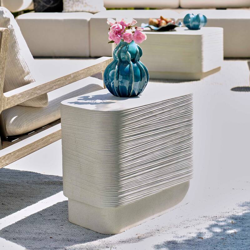 Uttermost Saltwater Concrete Side Table
