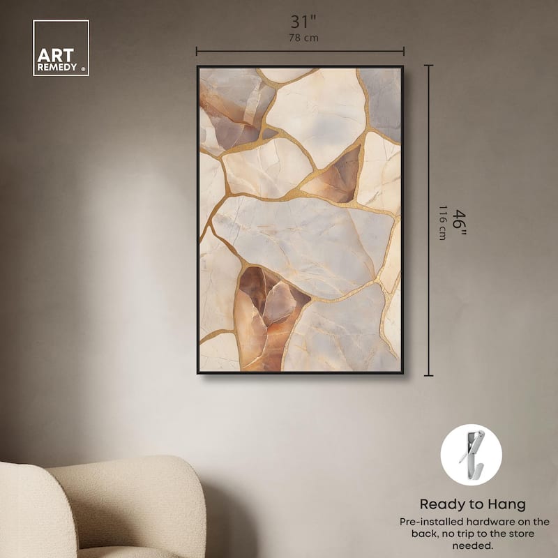 Textured Earthy Tones II Canvas by Art Remedy