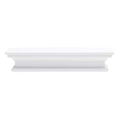 Classic White Floating Wall Shelf