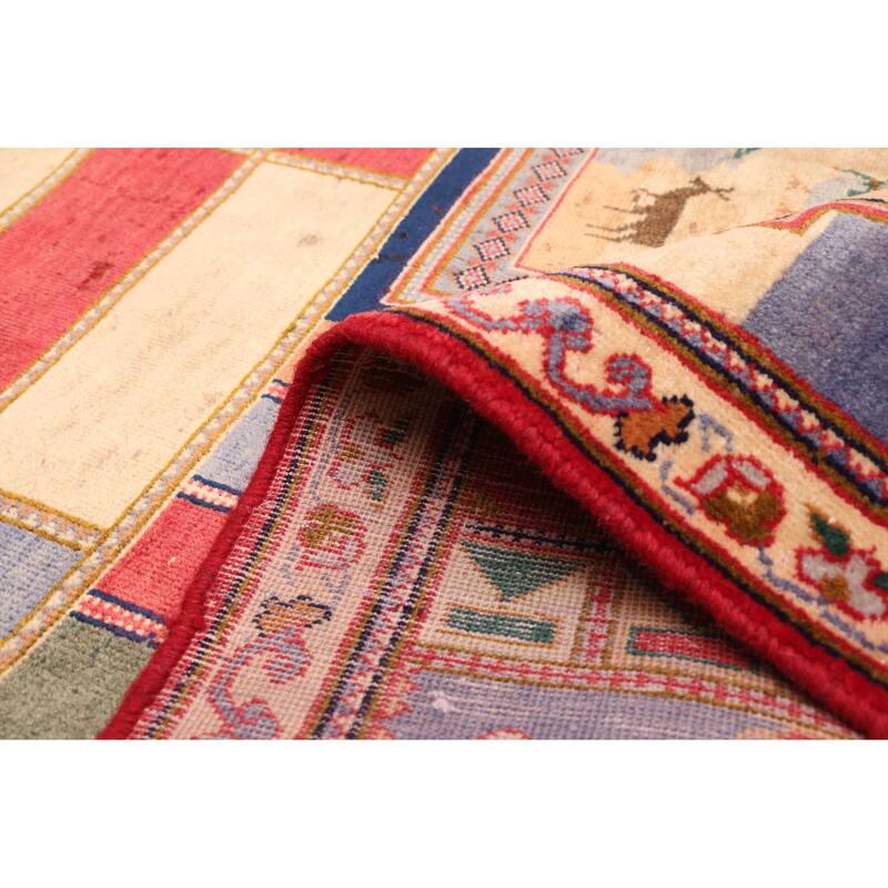 ECARPETGALLERY Hand-knotted Kayseri Vintage Red Wool Rug - 5'11 x 10'8