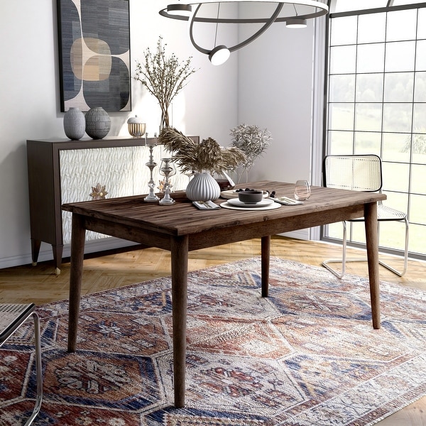 Mid century modern farmhouse dining sale table