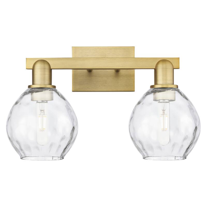 Innovations Lighting Endless Possibilities Arcadia - Waverly - 2 Light 17" Bath Vanity Light - Brushed Brass