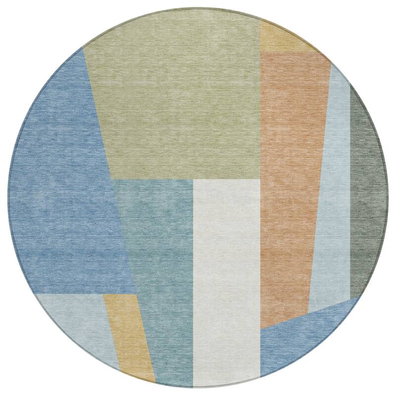 Machine Washable Indoor/ Outdoor Contemporary Jolie Chantille Rug
