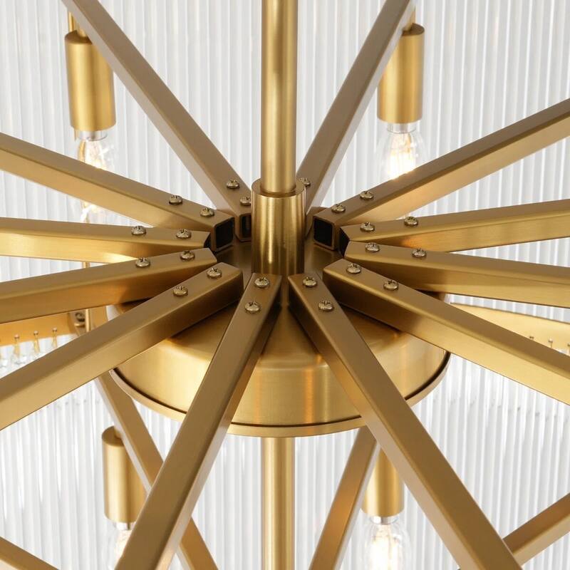 KAYLA 77"H Seven-LayerStriped Column StairLight